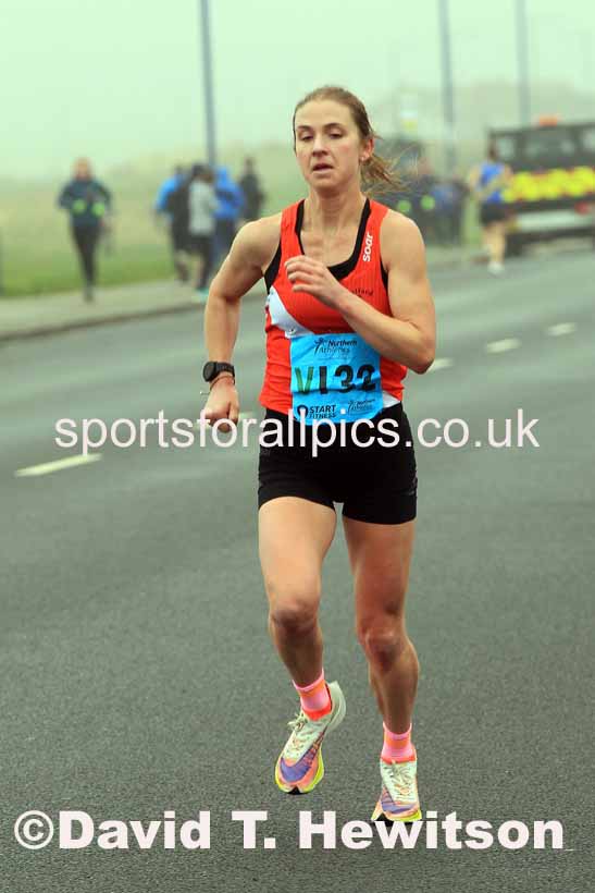 Senior womens 6 Stage 2023 Northern Mens 12 stage and Womens 6 Stage Relays and Young Athletes, Redcar. Photo: David T. Hewitson/Sports for All Pics